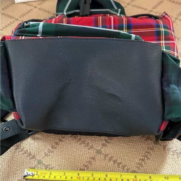Vintage Burberry patchwork tartan rucksack backpack with leather details NWOT - Picture 14 of 16